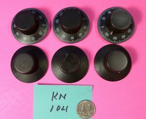 6X ROUND 2&#034; DIA. SKIRTED EQUIPMENT KNOB FOR 1/8&#034; (3.5mm) SHAFT W SET SCREW