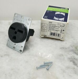 Leviton 5372 30 Amp Flush Mount Receptacle, 250V, 6-30R, Grounding