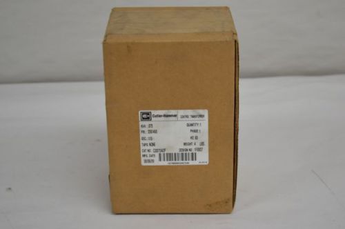 New cutler hammer c0075a2f .075kva 1ph 230/460v 115v 75va transformer d205376 for sale