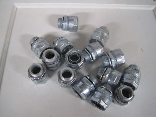 Fifteen 3/4&#034; Straight Liquid Tight Fittings