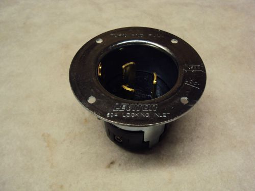 LIVITON TWIST LOCK FLANGED INLET PLUG, 50A,3P,4W,250VDC/600VAC