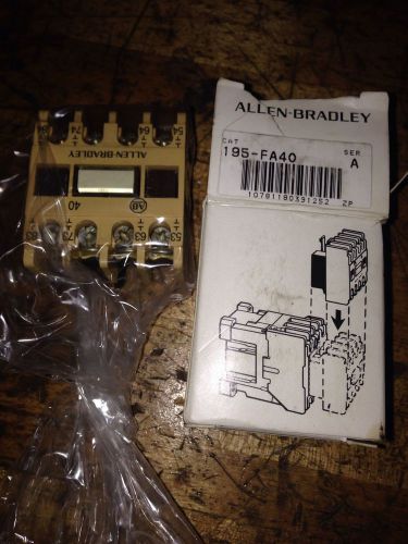 Allen-Bradley 195-FA40 Series A Contact Block New