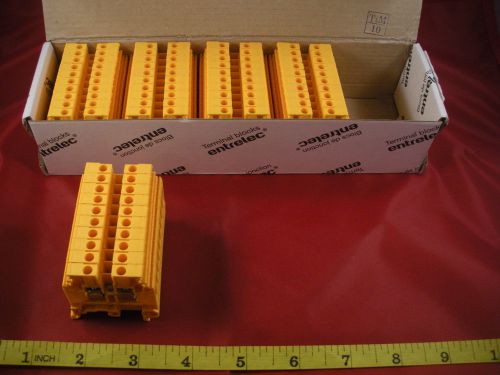 ABB 1SNA105116R1600 Terminal Blocks Lot of (50) M4/6 Yellow 600v 30a 24-10awg