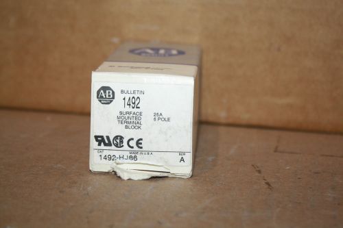 ALLEN-BRADLEY 1492-HJ86 SER. A SURFACE MOUNTED TERMINAL BLOCK