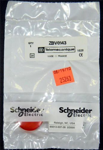 ZBV0143 Telemecanique Schneider Electric Pilot Light Lens -Red 22MM XB4