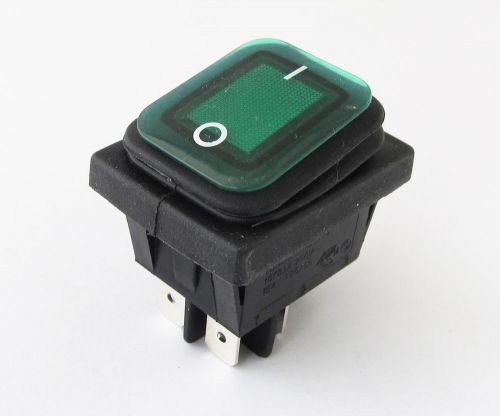 Green rleil rl2(p) waterproof ip65 on/off boat car rocker switch 16/10a 125/250v for sale