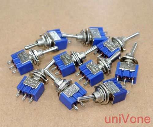 Mini Toggle Switch ON-OFF-ON SPDT x10pcs