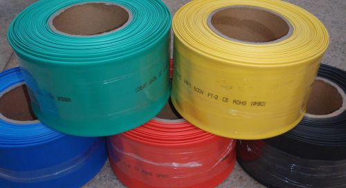 10&#039; length large heat shrink tubing 3&#034; o.d 5 colors 2&#039;ea 80mm for sale