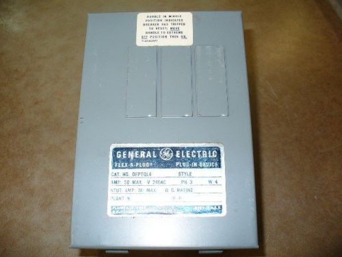 NEW GE Flex-A-Plug Plug in box GE # DEPTQL4 240 Volt, 50 Amp 3 phase