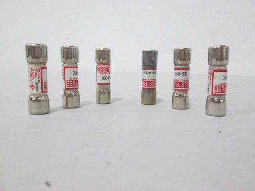 LOT 6 NEW COOPER BUSSMANN BBS-4/10 BUSS 4/10A AMP 600V-AC FUSE D368860