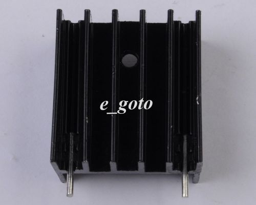 2pcs heat sink black 25x23x16mm aluminum 25*23*16mm for tda7294/l298 ic new for sale