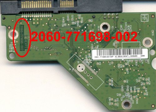 WD15EARS-00MVWB0 2061-771698-802 2060-771698-002 WD15EARS  PCB board  +FW