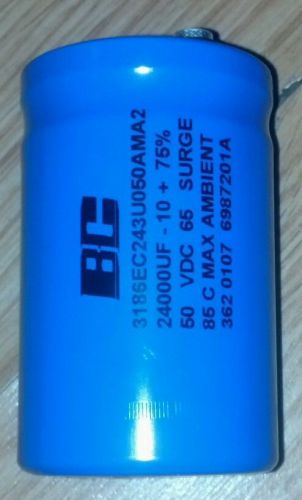 Used BC Capacitor, Model 3186EC243U050AMA2, 50VDC, 65 Surge (Gas Pump Part)