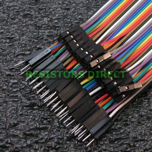 20cm DuPont Male to Female 40pcs Breadboard Jumper Wire Arduino Raspberry Pi