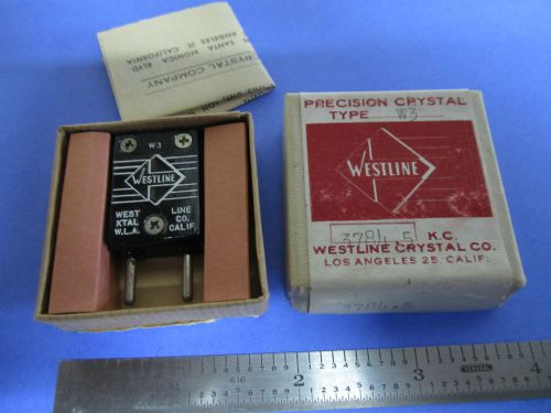 VINTAGE FT-243 QUARTZ RADIO CRYSTAL WESTLINE LOS ANGELES FREQUENCY 3784.5 KC NEW