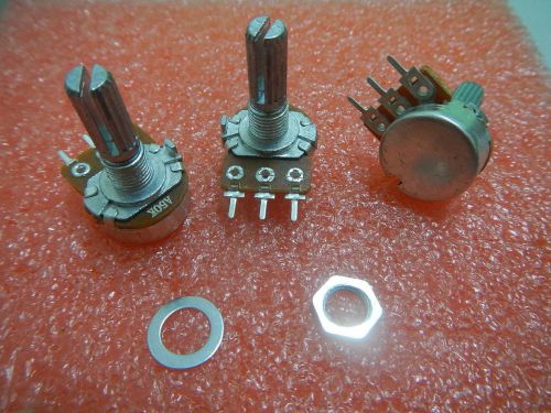 200x A 50K Audio Potentiometer Pot Panel PCB Dual Step