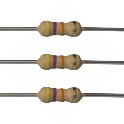 200 x 47k Ohm Carbon Film Resistors - 1/4 Watt - 5% - 47K - Fast USA Shipping