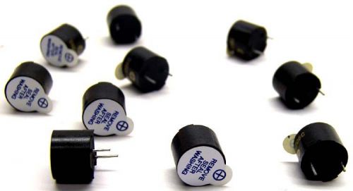 Lot 10 piezo electric tone alarm buzzer 2.5 khz 80-db 6vdc obo-1206c / avail qty for sale