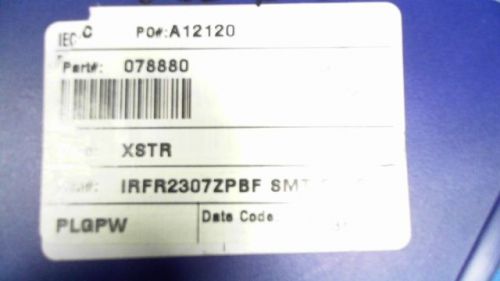 20-pcs fet/mosfet n-channel 75v 42a ir irfr2307zpbf 2307 irfr2307z for sale