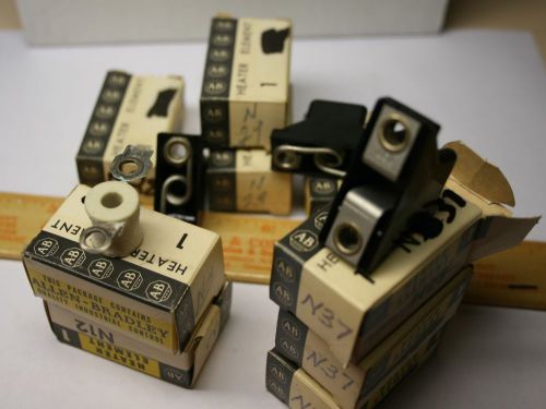 11 NEW ALLEN BRADLEY HEATER ELEMENTS- N8,  N22,  N28, N29, N37