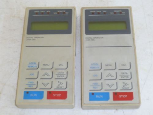 Lot of 2 YASKAWA Drive Operator Remote Panel Interface Keypad HMI JVOP-130U