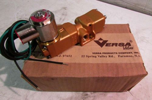 Versa VSG-3321-SC-0053 Solenoid 3 way 1/4&#034; NPT Brass 200 PSI MA