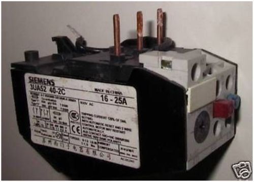 MOTOR STARTER OVERLOAD RELAY SIEMENS 3UA52 40-1F 3.2-5A