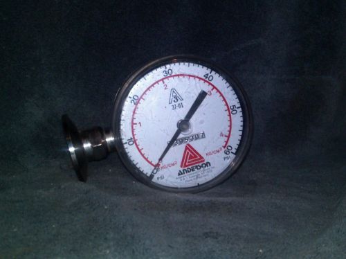 Anderson Instruments 3A 37-01 0-60 psi Pressure Gauge