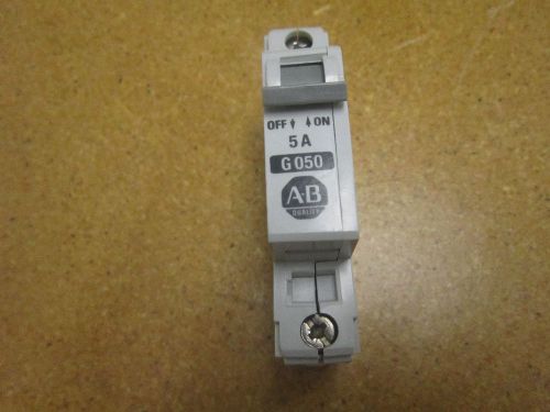 Allen Bradley 1492-CB1 G050 Ser B CIRCUIT BREAKER 5AMP 1PHASE 277VAC DIN RAIL M