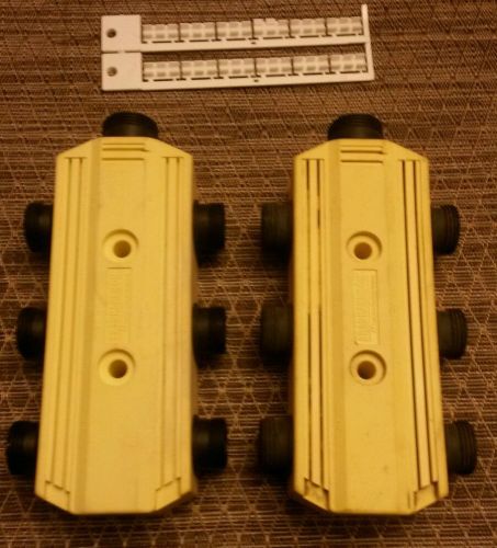 Lot of 2 USED Brad Harrison Multi Port Interconnect  #409P601 plus 1 #409P401