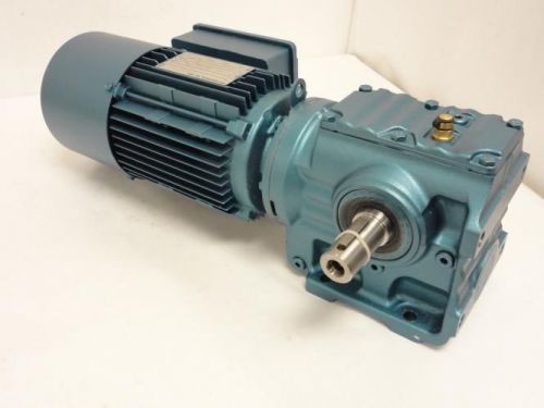 147509 New-No Box, SEW-Eurodrive S47DT80K4BMG1HRR Gear/Brake Motor 3/4HP 230/460