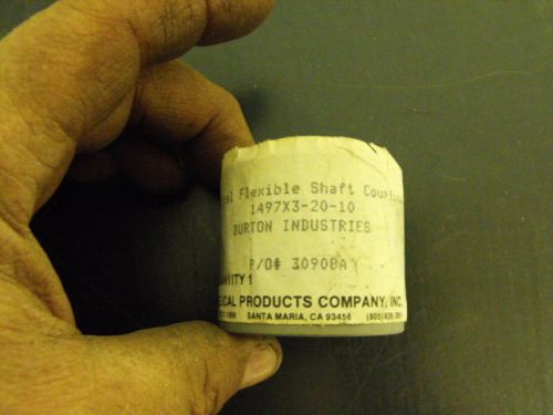 Helical Flexible Shaft Coupling, 1497 X3-20-10,  Burton Industries