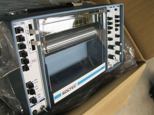 Soltec 4202a 2-pen portable strip chart recorder 2-ch 50mv var control 48cm/min for sale