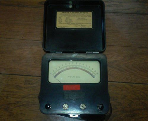 VINTAGE USED WESTON 622 D C VOLTMETER