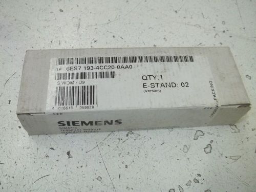 Siemens 6es7 193-4cc20-0aa0 terminal module *factory sealed* for sale