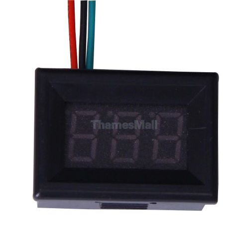 3-digit 0.36&#034; green led digital voltmeter measure range 0v - 99.9v for car motor for sale