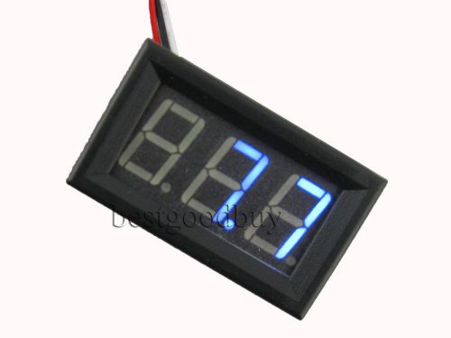 3 digit 0.56&#034; 3-wire DC 0-100V blue led digital voltmeter Voltage display module