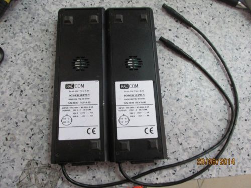 2 RADCOM DUAL OUTPUT (12V , 5V)  POWER SUPPLIES , PSU ,  PN 90-0185