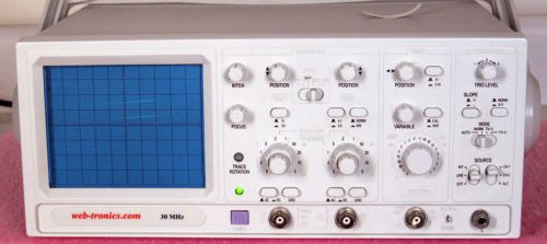 WEBTRONICS OSCILLOSCOPE 30 MHZ 2-CHANNEL AS-IS