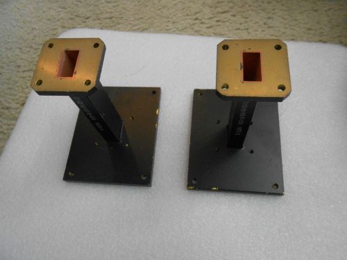 WAVEGUIDE BULKHEAD FEED THROUGH FLANGE WR75 KU BAND 10-15 GHZ VSAT