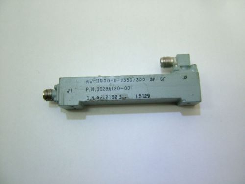 RF BANDPASS FILTER CF 9 - 35GHz BW 300MGHz MW-11000-8-9350/300