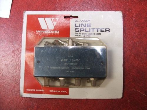 Winegard LS-475C Four-Way threaded Coaxial 75 Ohm Line Splitter