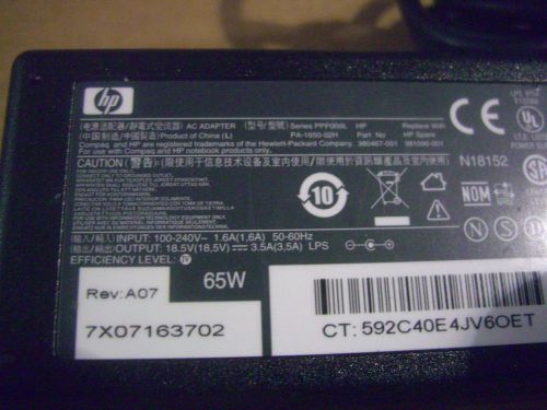 Original HP PA-1650-02H 65watt PP009L Power Supply