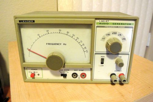 Leader electronics audio function generator lag-27 10hz~1mhz for sale