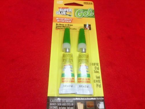 Super Glue 2 Pack, 2 Grams Super Glue Gel SGGM22-12