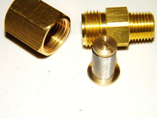 Carpet Cleaning - 1/4&#034; Brass Inline Filter