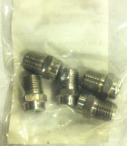 (5)  AR NORTH AMERICA NZM-15065 SIZE 6.5 PRESSURE WASHER SS 15° SPRAY NOZZLES