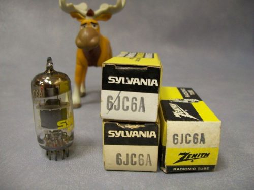 6JC6A Vacuum Tubes  Lot of 3  Sylvania / Zenith