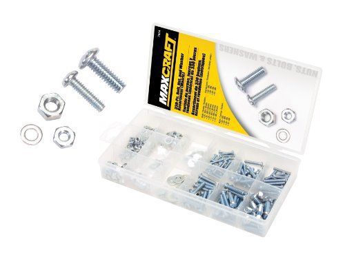 MAXCRAFT 7694 Bolt Nut and Washer Assortment, Metric, 330-Piece New