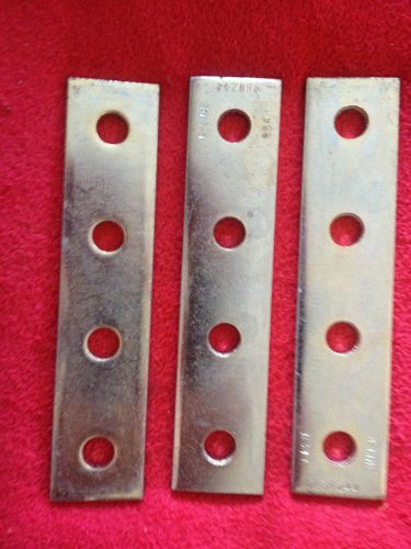 (Lot of 20) Cooper B Line B341 ZN 4 hole splice plate for Strut Channel